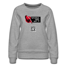 Chargez l'image dans la visionneuse de galerie, Wanna See My? Swetch Frauen - Grau meliert