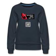 Chargez l&#39;image dans la visionneuse de galerie, Wanna See My? Swetch Frauen - Navy

